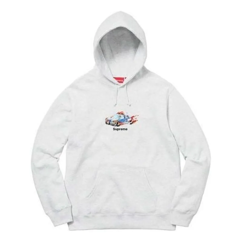 Supreme Cop Car Hooded Sweatshirt 'White' SUP-FW19-519 sold by KicksCrew