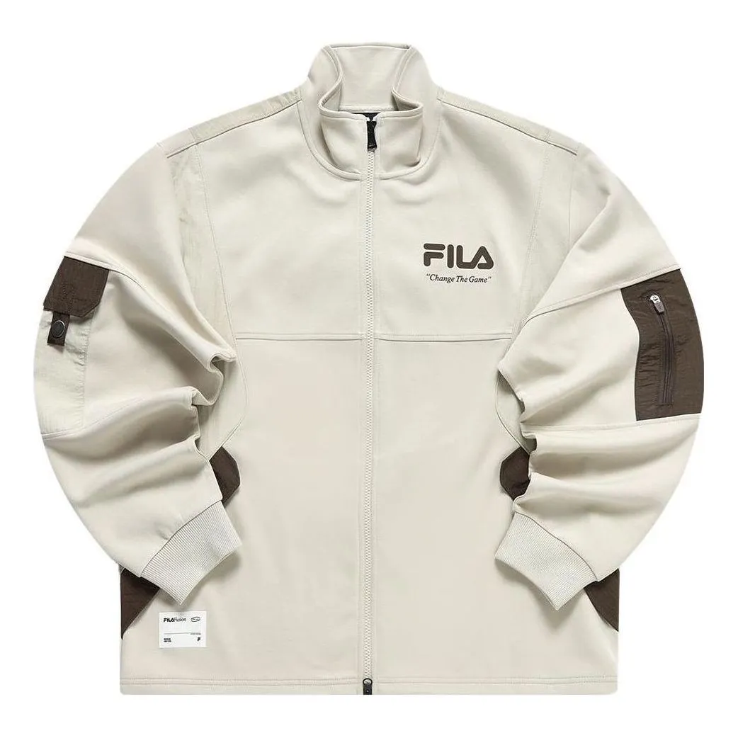 FILA FUSION Collection Change The Game Logo Sweatshirt 'Beige' T11M311501F-BN sold by KicksCrew