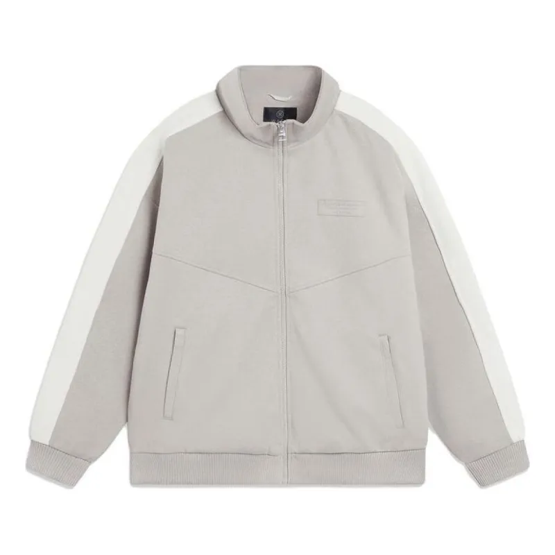 Li-Ning Wade Series Lifestyle Zip Up Track Jacket 'Grey White' AFDT691-3 sold by KicksCrew