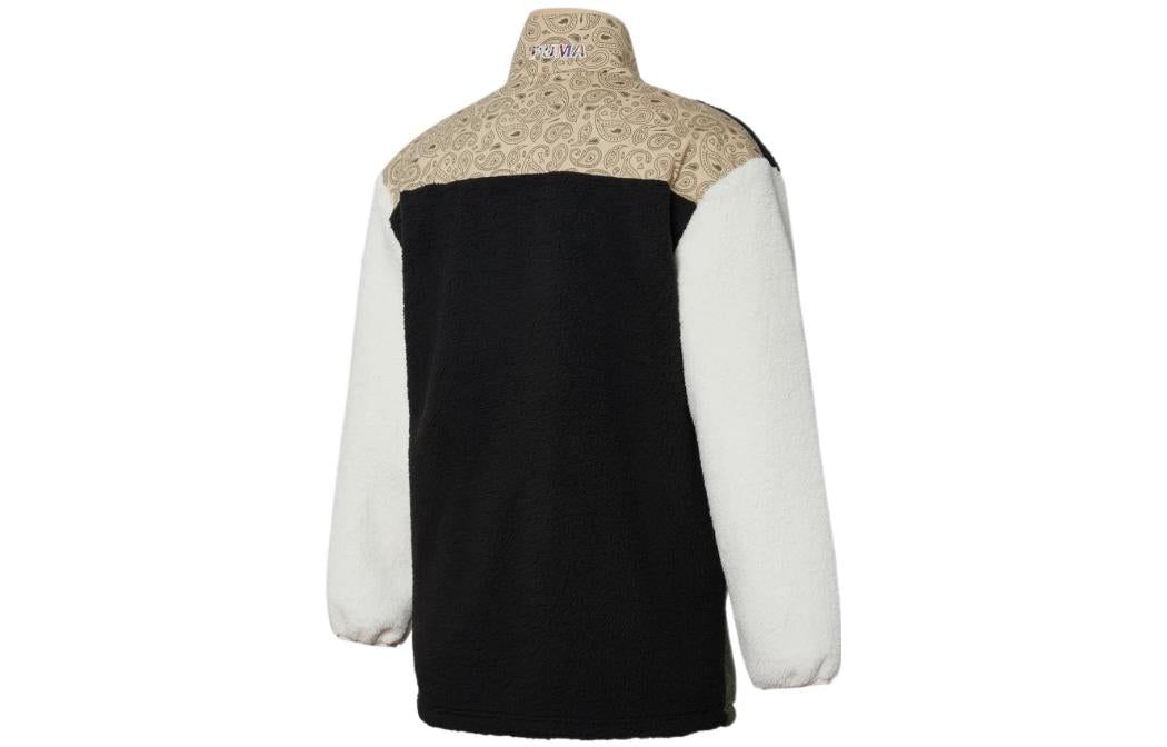 Puma Cuff Stand Collar Casual Jacket 'Black Green White Tan' 534984-56 sold by KicksCrew product image thumbnail 2