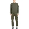 STONE ISLAND Logo Patch Crewneck Sweatshirt 'Olive Green' 7915510C4-V0058 sold by KicksCrew