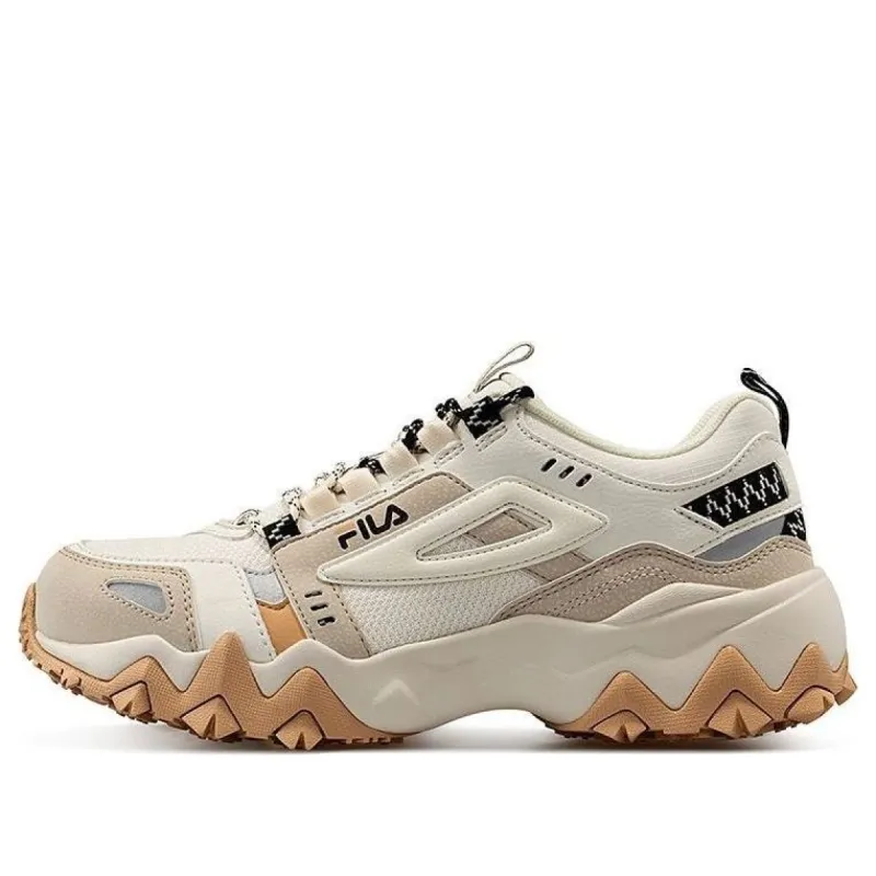 (WMNS) FILA FUSION Fellow Sneakers 'White Beige' T12W041102FWO sold by KicksCrew