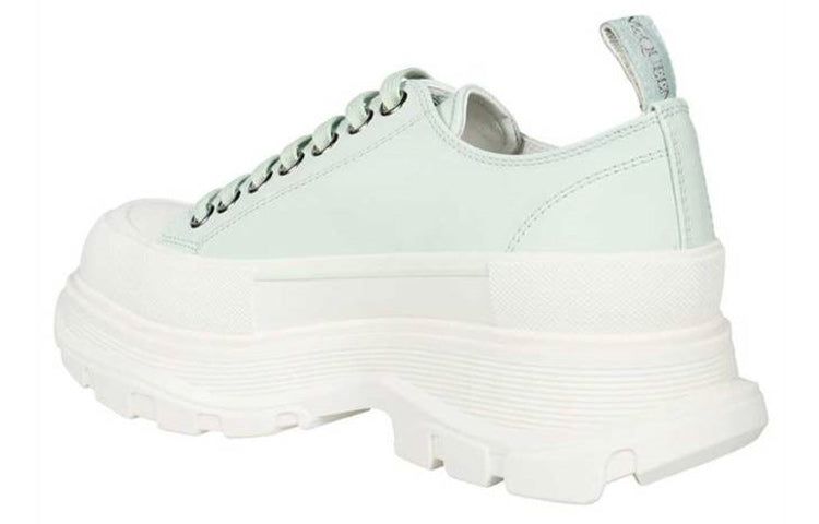 Alexander McQueen Tread Slick Leather Sneakers 'Green White' 711108WIAT64615 sold by KicksCrew product image thumbnail 4