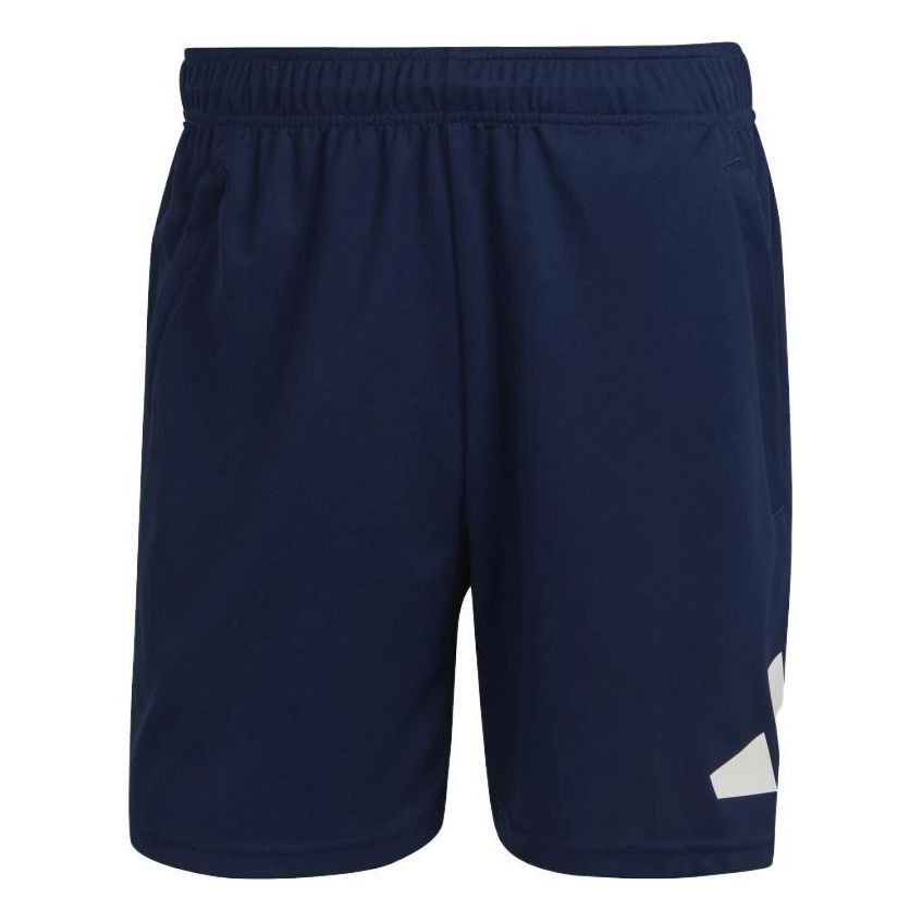 adidas Train Essentials Logo Training Shorts 'Navy' IB8124 sold by KicksCrew