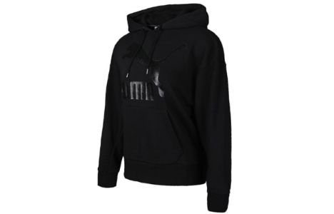 (WMNS) Puma Classics Logo Hoodie 'Black' 599197-51 sold by KicksCrew