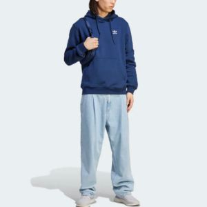 adidas Trefoil Essentials Hoodie 'Blue' IM4524 sold by KicksCrew