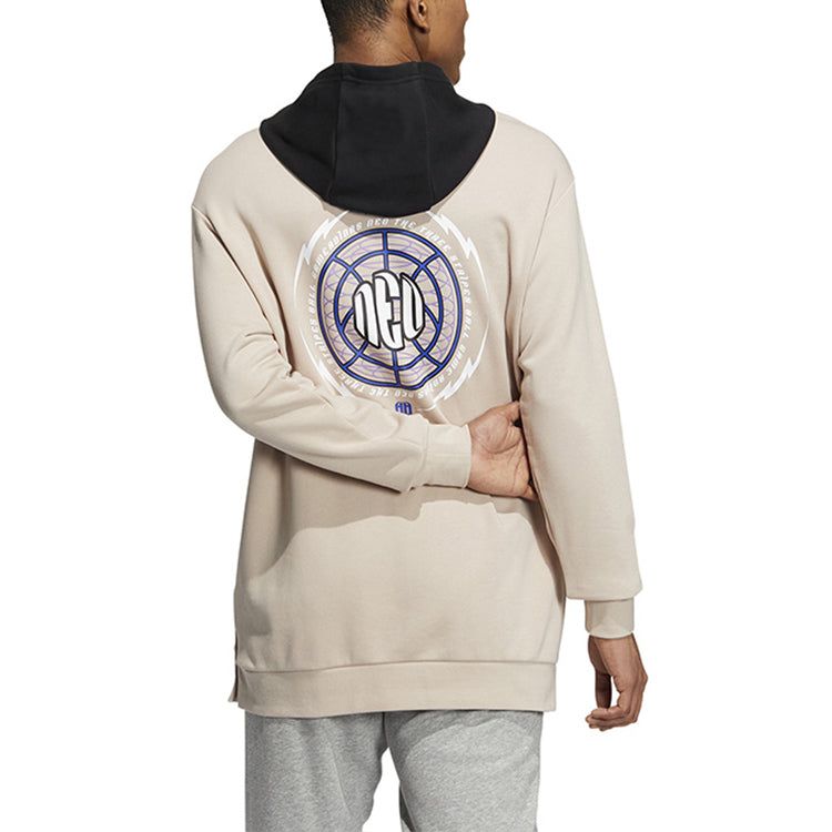 Adidas Neo Graphic Hoodies 'Beige' IA6878 sold by KicksCrew product image thumbnail 3
