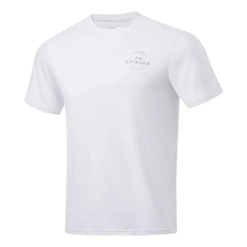 Li-Ning Logo Training Quick-Drying T-shirt 'White' ATST093-2 sold by KicksCrew