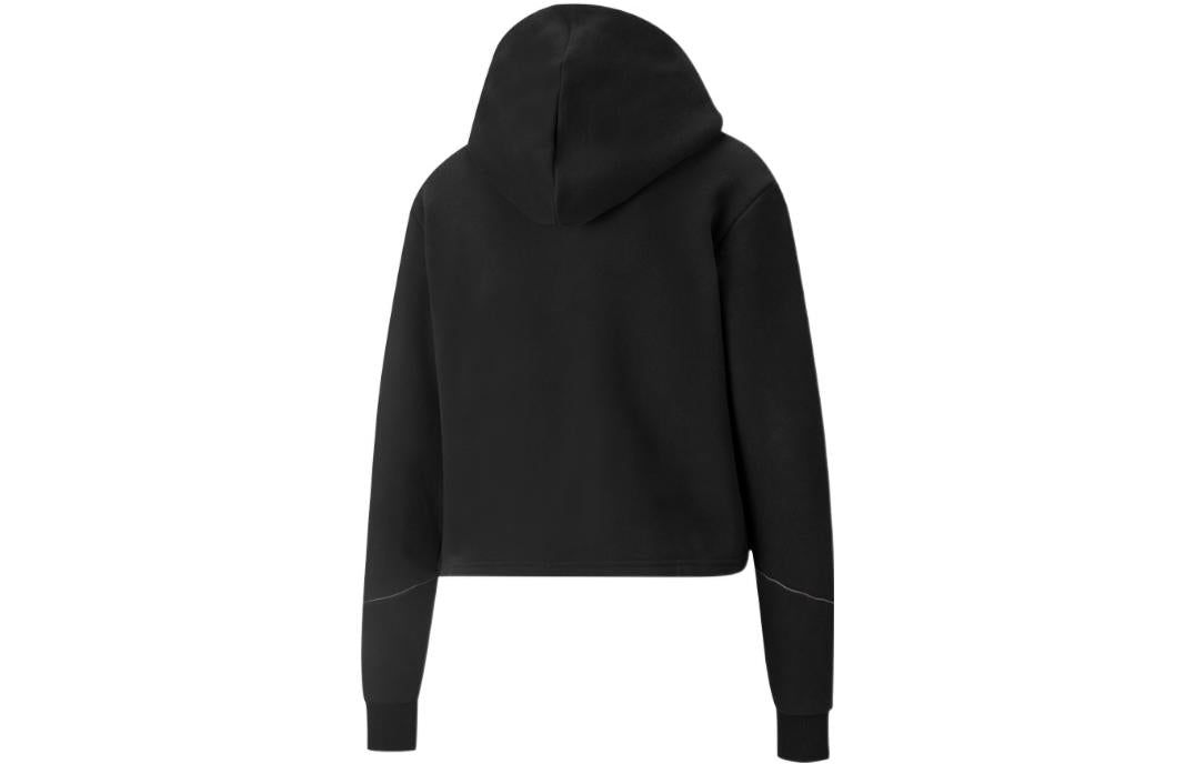 (WMNS) Puma Cyber Cropped Sweatshirt 'Black' 848234-01 sold by KicksCrew product image thumbnail 2