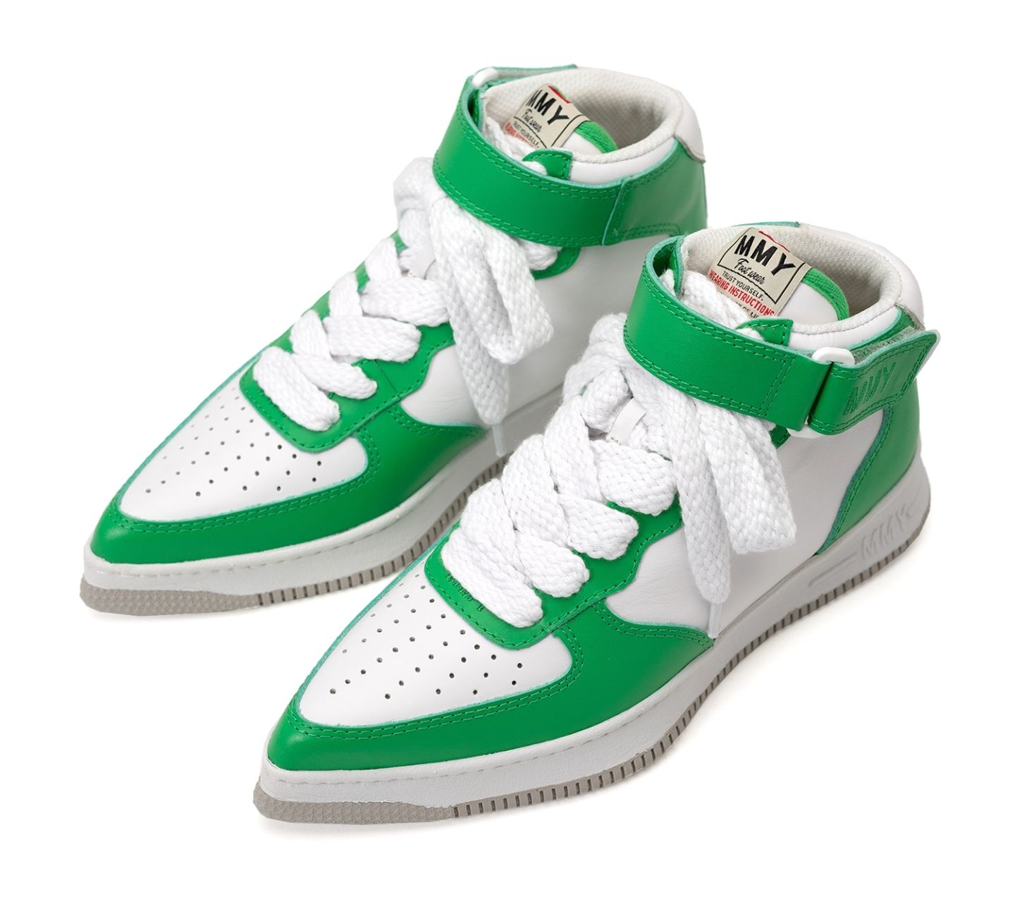 Maison MIHARA YASUHIRO ROSYOG Sole Leather High-top Sneaker 'Green' B09FW703-GRN sold by KicksCrew product image thumbnail 2