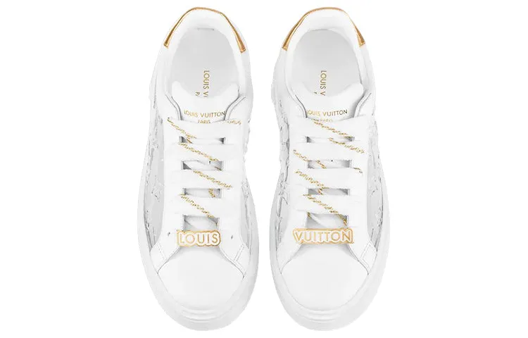 (WMNS) LOUIS VUITTON Time Out Sneakers 'White with Silver Monogram' 1A9PZS sold by KicksCrew product image thumbnail 2
