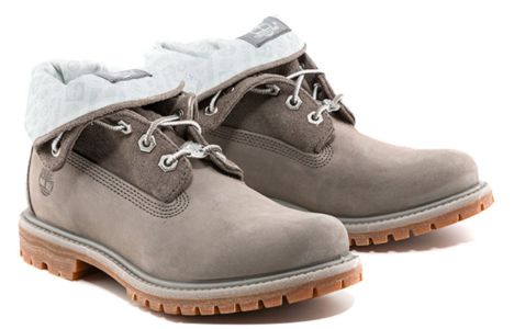 (WMNS) Timberland Roll Top Boots Basic 'Medium Grey with Light Grey' A44S3W sold by KicksCrew