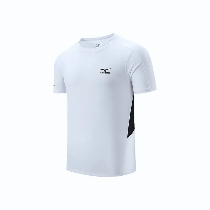 Mizuno Logo Sport T-Shirt 'White Black' A2CA4105 sold by KicksCrew