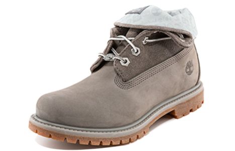 (WMNS) Timberland Roll Top Boots Basic 'Medium Grey with Light Grey' A44S3W sold by KicksCrew