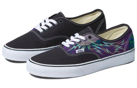 Vans Authentic Low Top Suede Canvas Shoes 'Black Purple' VN0A5KRDDNV sold by KicksCrew