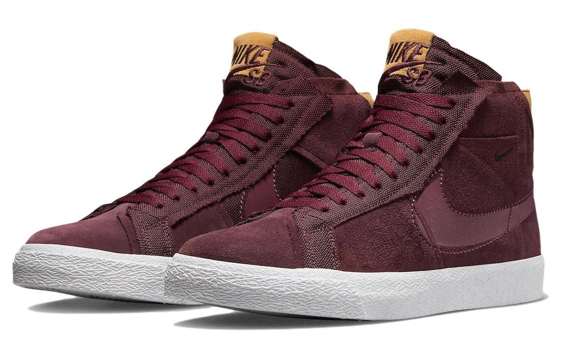 Nike Zoom Blazer Mid Premium SB 'Maroon Patchwork' DV7898-600 sold by KicksCrew product image thumbnail 3