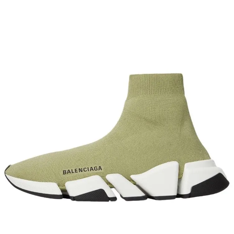 Balenciaga Speed 2.0 Sneakers 'Green' 617239W2DB23491 sold by KicksCrew