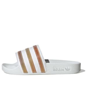 (GS) Adidas Originals Adilette Slides 'Cloud White Multicolor' HQ8547 sold by KicksCrew