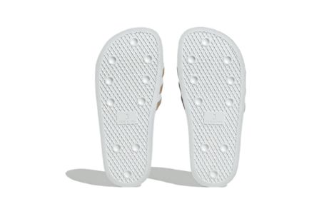 (GS) Adidas Originals Adilette Slides 'Cloud White Multicolor' HQ8547 sold by KicksCrew