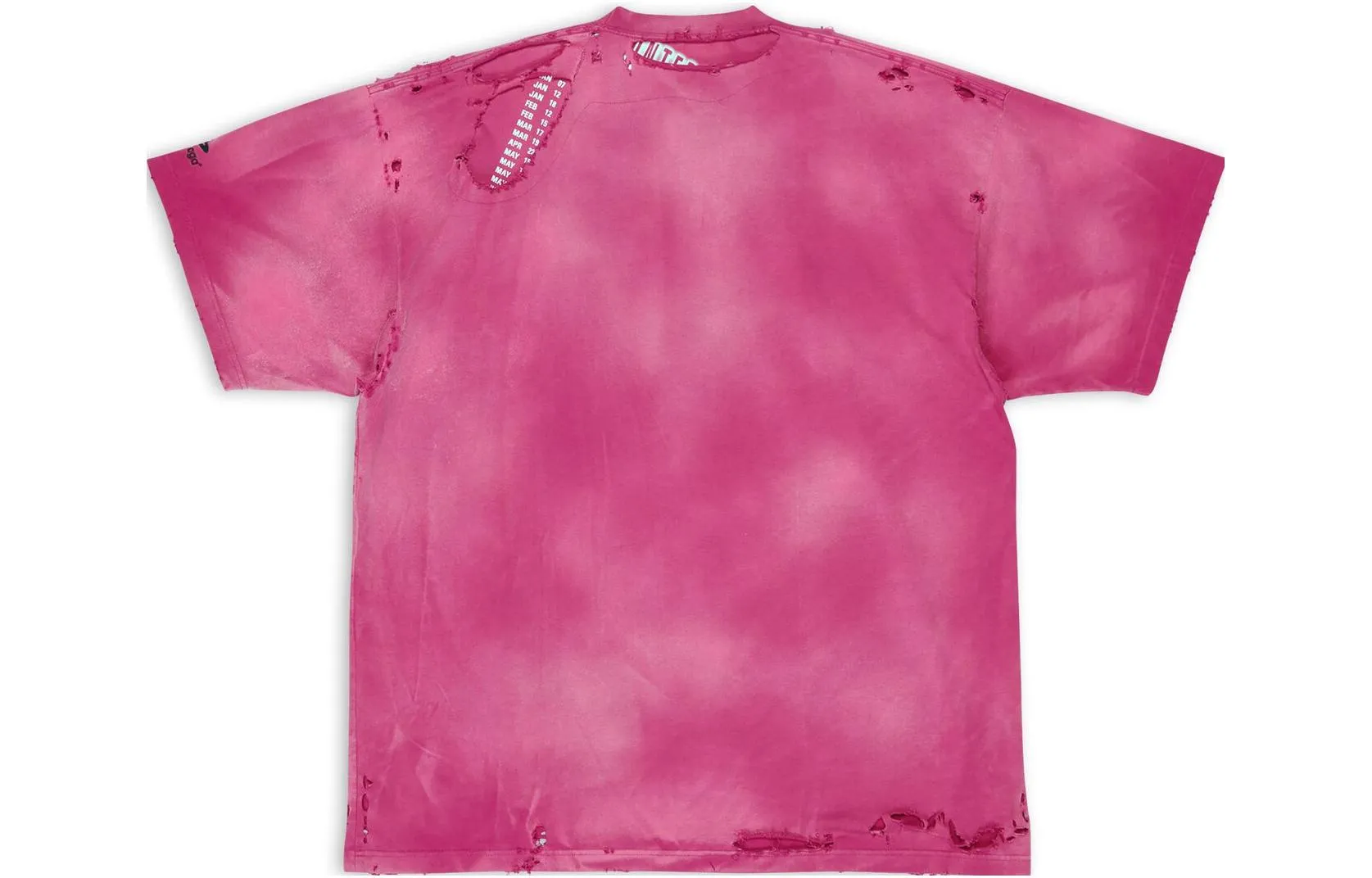 Balenciaga 3B Sports Icon Repaired Oversized T-Shirt 'Dark Fucshia' 704056TMVA50556 sold by KicksCrew product image thumbnail 2