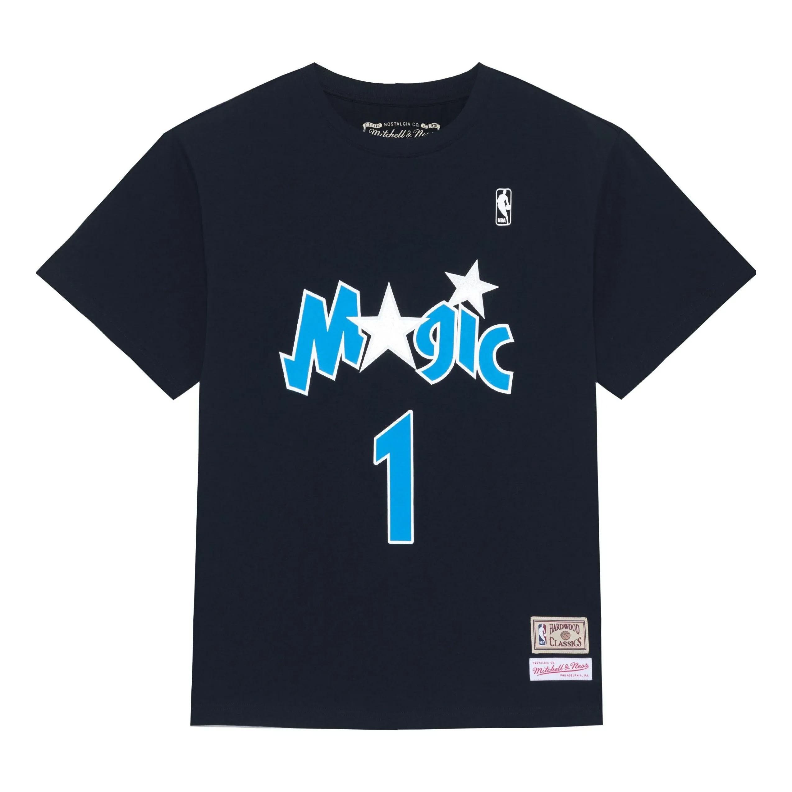 Mitchell & Ness x NBA Orlando Magic T-shirt 'Tracy McGrady 1' MNJYSST230134-BLACK sold by KicksCrew