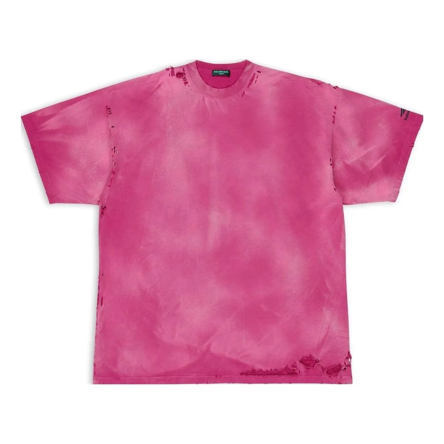 Balenciaga 3B Sports Icon Repaired Oversized T-Shirt 'Dark Fucshia' 704056TMVA50556 sold by KicksCrew