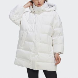(WMNS) Adidas Oversize Down Jackets 'White' GE9987 sold by KicksCrew