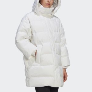 (WMNS) Adidas Oversize Down Jackets 'White' GE9987 sold by KicksCrew