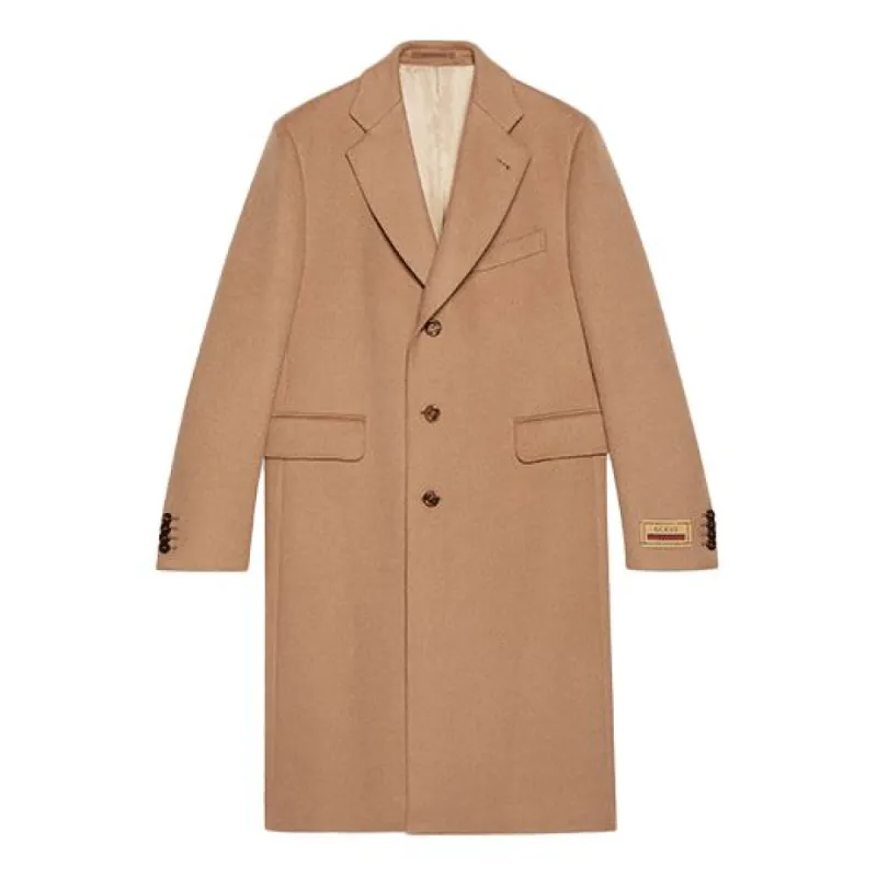 Gucci Single Breasted Overcoat 'Camel' 663482-ZAHGS-2250 sold by KicksCrew
