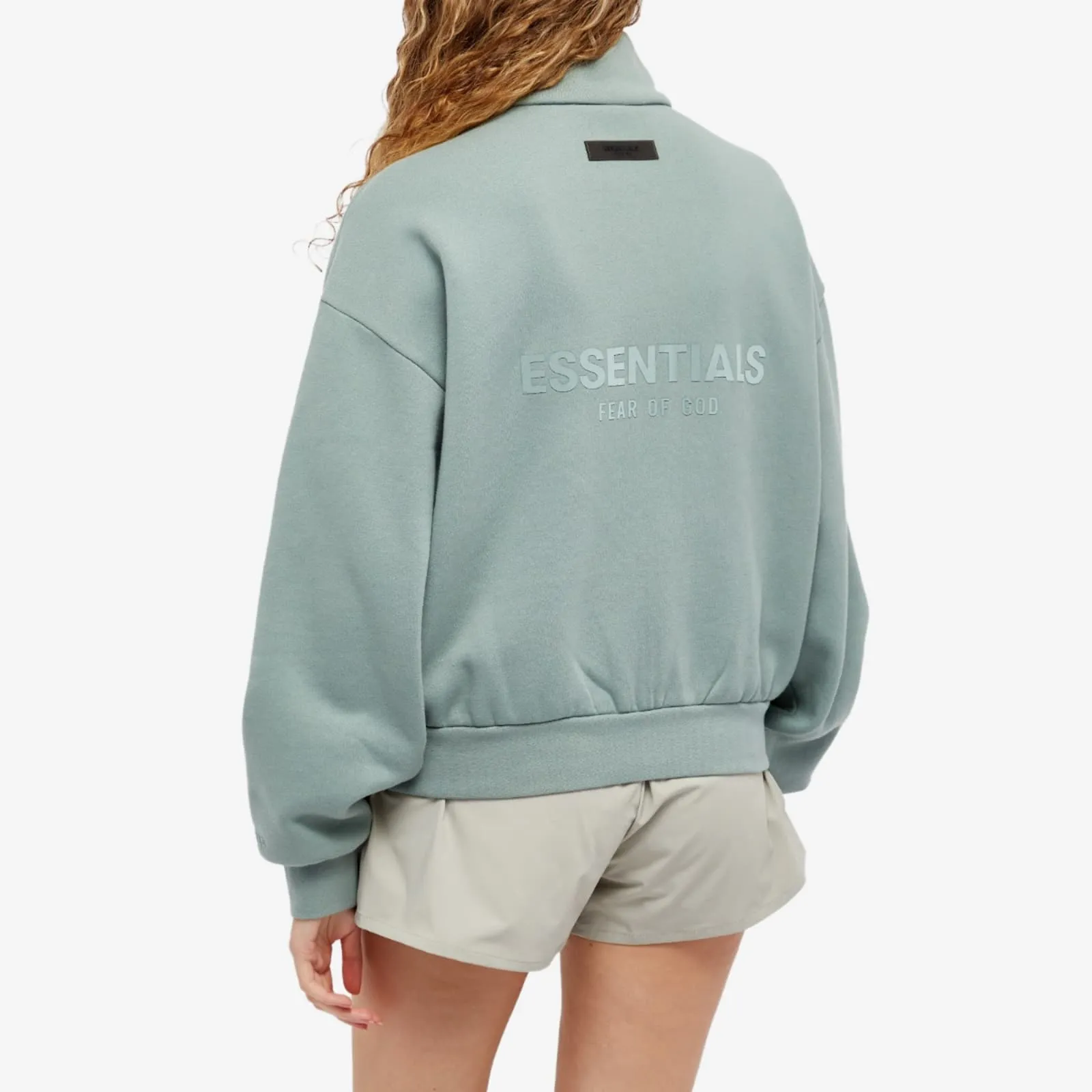 (WMNS) Fear of God Essentials SS24 Fullzip Jacket 'Sycamore' 192BT225071FW sold by KicksCrew product image thumbnail 2