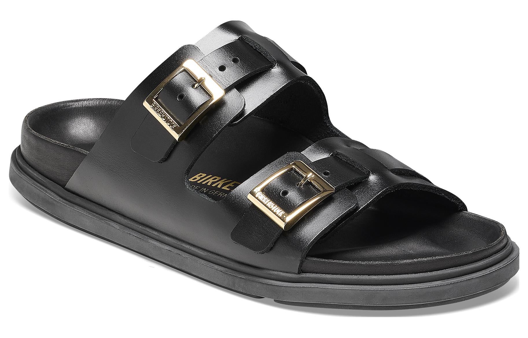 Birkenstock St Barths Natural Leather Narrow Fit 'Black' 1025245 sold by KicksCrew product image thumbnail 2