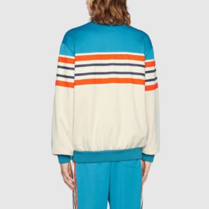Gucci Interlocking G Stripe Jacket 'Light Blue Ivory' 673299-XJDU1-4628 sold by KicksCrew