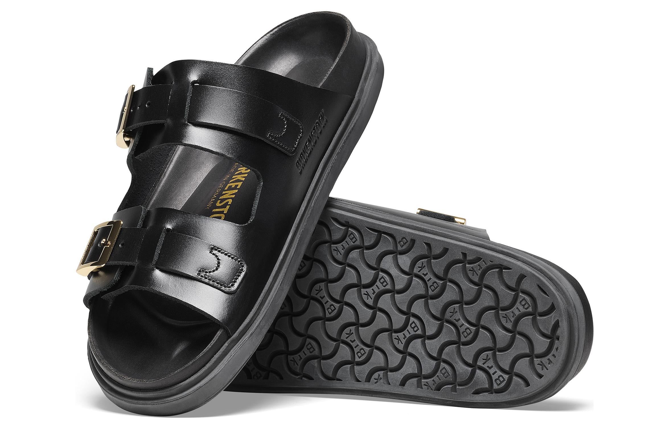 Birkenstock St Barths Natural Leather Narrow Fit 'Black' 1025245 sold by KicksCrew product image thumbnail 5