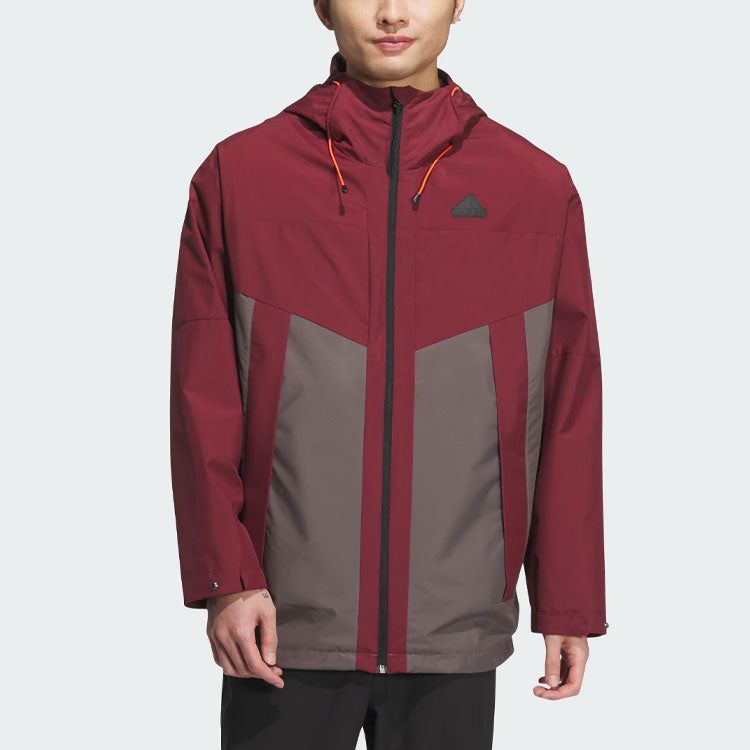 Adidas City Escape Blocking Jacket 'Red Grey' JE8577 sold by KicksCrew product image thumbnail 3