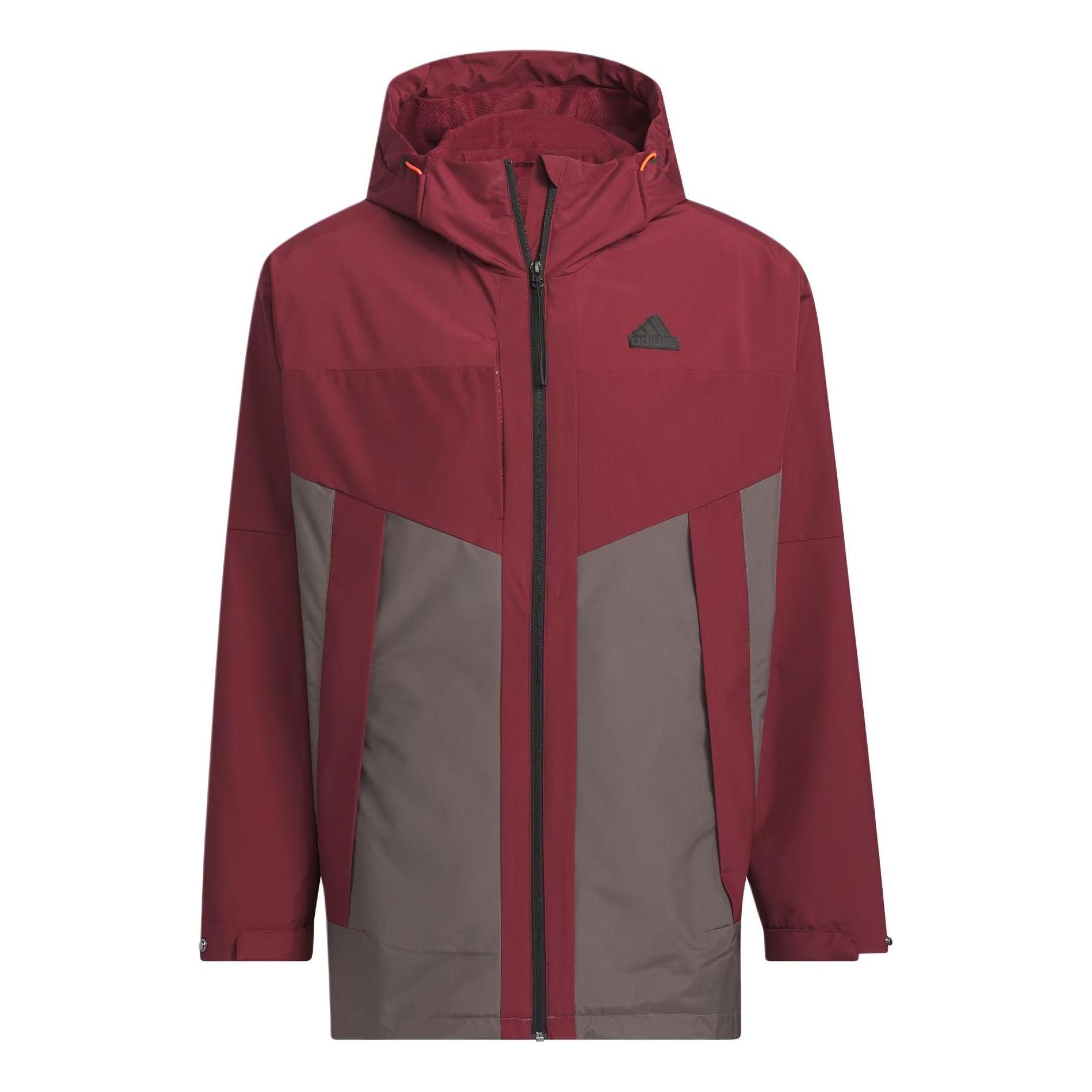 Adidas City Escape Blocking Jacket 'Red Grey' JE8577 sold by KicksCrew