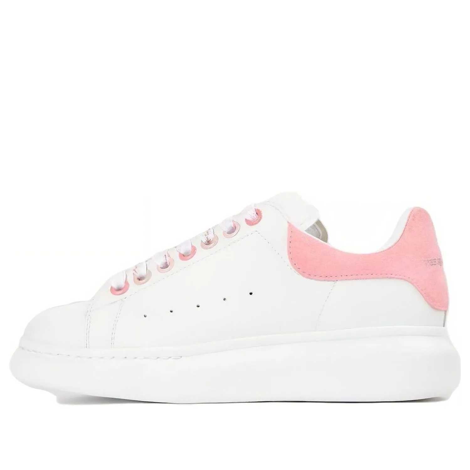 (WMNS) Alexander McQueen Oversized Sneakers 'Pink White' 718139WIEEU8772 sold by KicksCrew