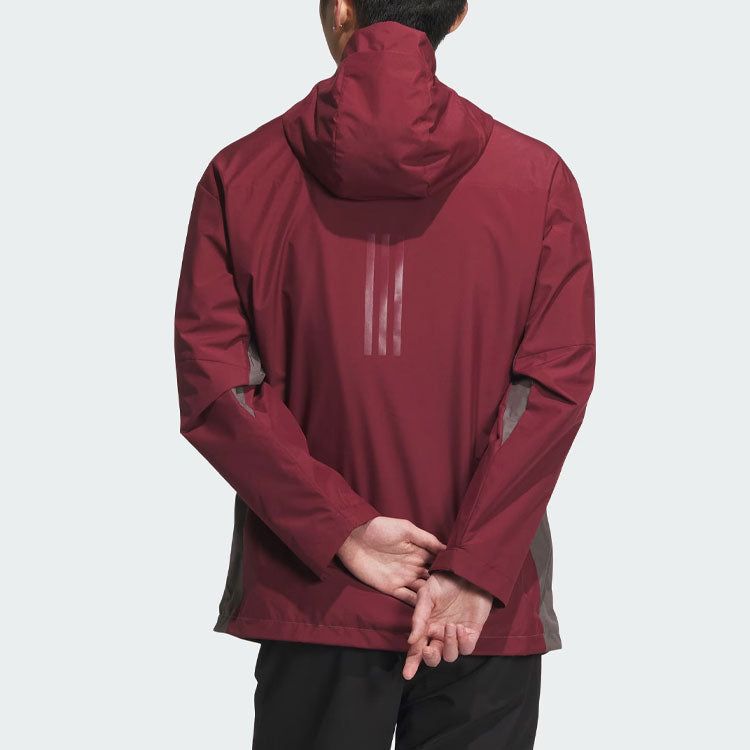 Adidas City Escape Blocking Jacket 'Red Grey' JE8577 sold by KicksCrew product image thumbnail 4