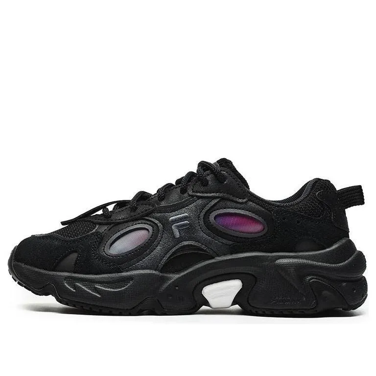 (WMNS) FILA FUSION Raccoon Sneakers 'Black Purple' T12W241117FBP sold by KicksCrew