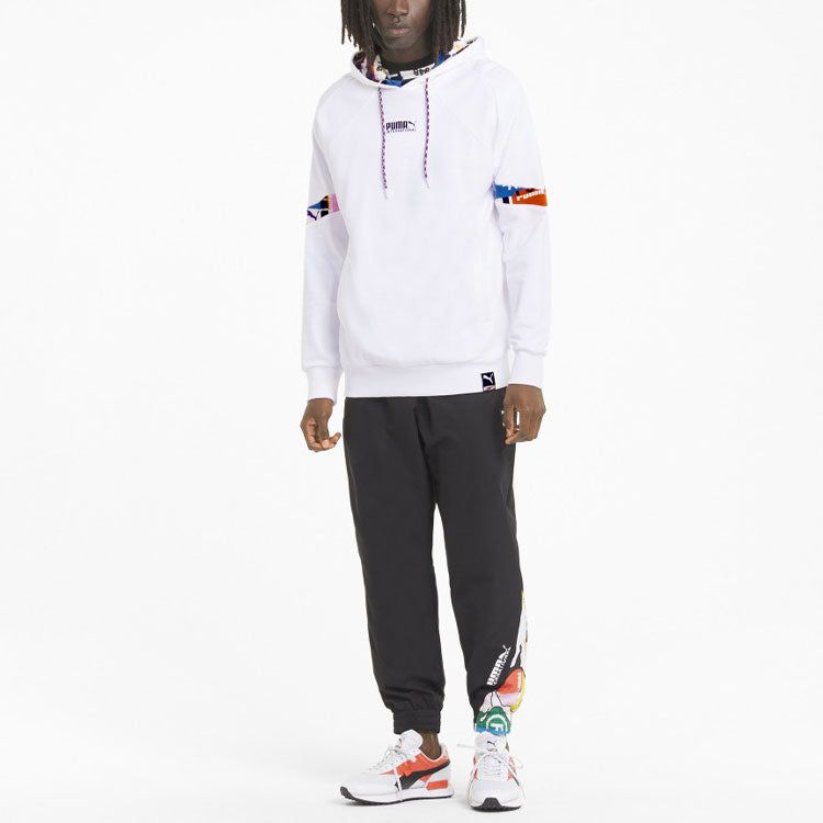 Puma International Hoodie 'White Black Red' 531330-02 sold by KicksCrew product image thumbnail 3