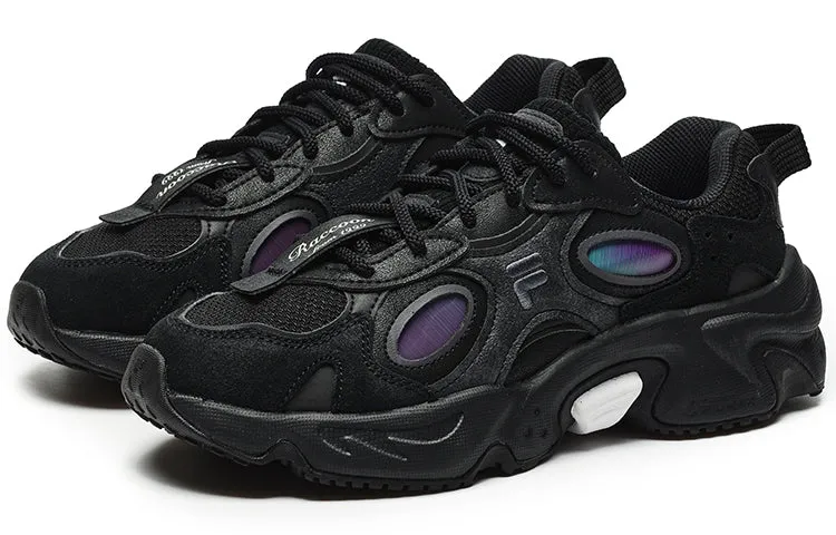(WMNS) FILA FUSION Raccoon Sneakers 'Black Purple' T12W241117FBP sold by KicksCrew product image thumbnail 2