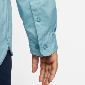 Nike SB Woven Skate Long-Sleeve Button Down 'Blue' DQ6288-494 sold by KicksCrew