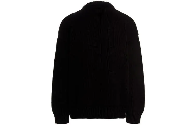 Balenciaga BB Laurel Crown Logo Crewneck Knitted Sweater 'Black' 664369T32111000 sold by KicksCrew product image thumbnail 2