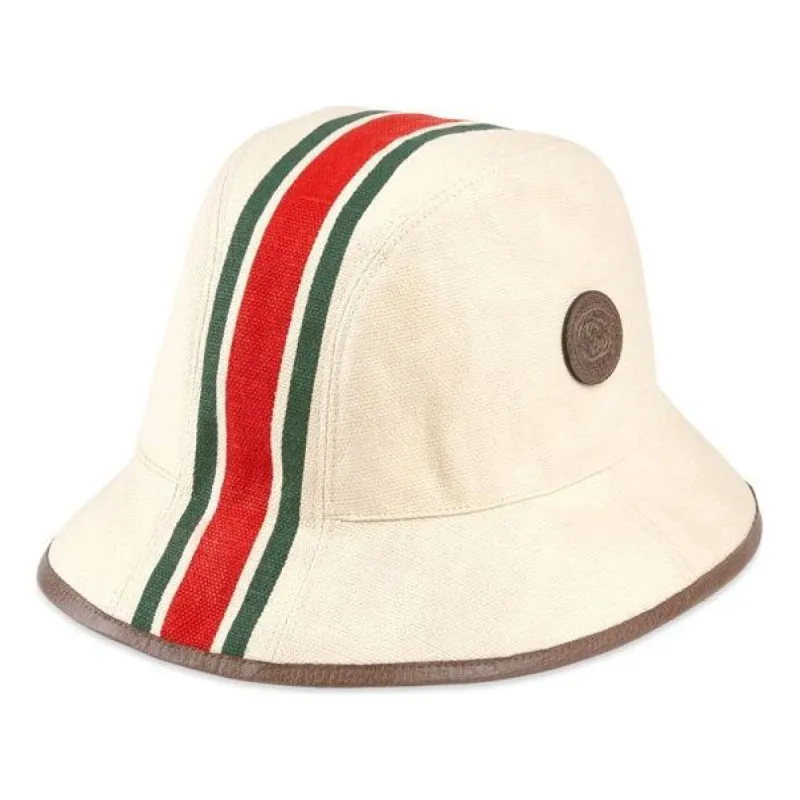 Gucci Canvas Fedora Hat With Web Stripe 'Light Beige' 661943-4HAG3-2865 sold by KicksCrew