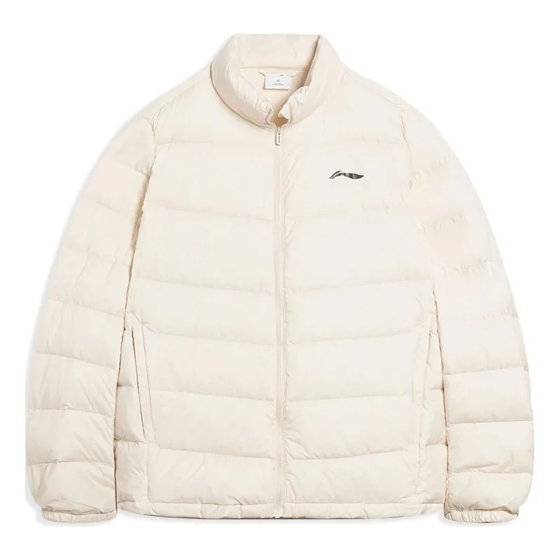 Li-Ning Warm Athletic Down Jacket 'White' AYMS203-4 sold by KicksCrew