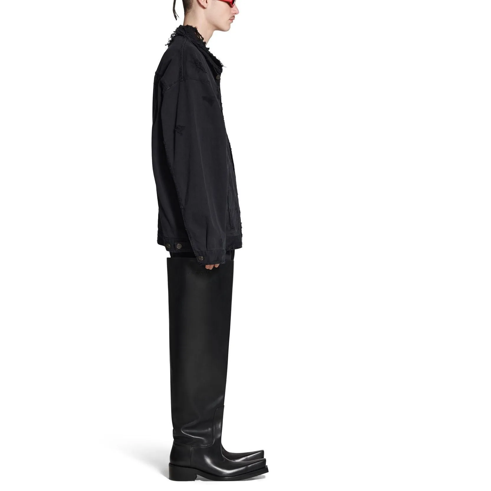 Balenciaga Je t'aime Oversized Jacket 'Black' 751357TNW111700 sold by KicksCrew product image thumbnail 5
