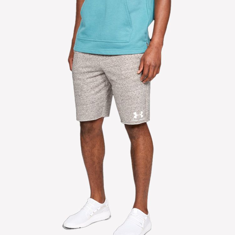 Under Armour Sportstyle Terry Stretch Waist Shorts 'Light Grey' 1329288-112 sold by KicksCrew product image thumbnail 3