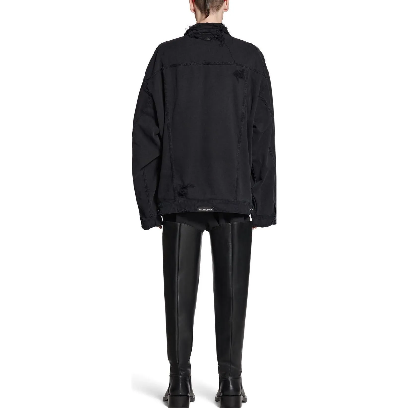 Balenciaga Je t'aime Oversized Jacket 'Black' 751357TNW111700 sold by KicksCrew product image thumbnail 4
