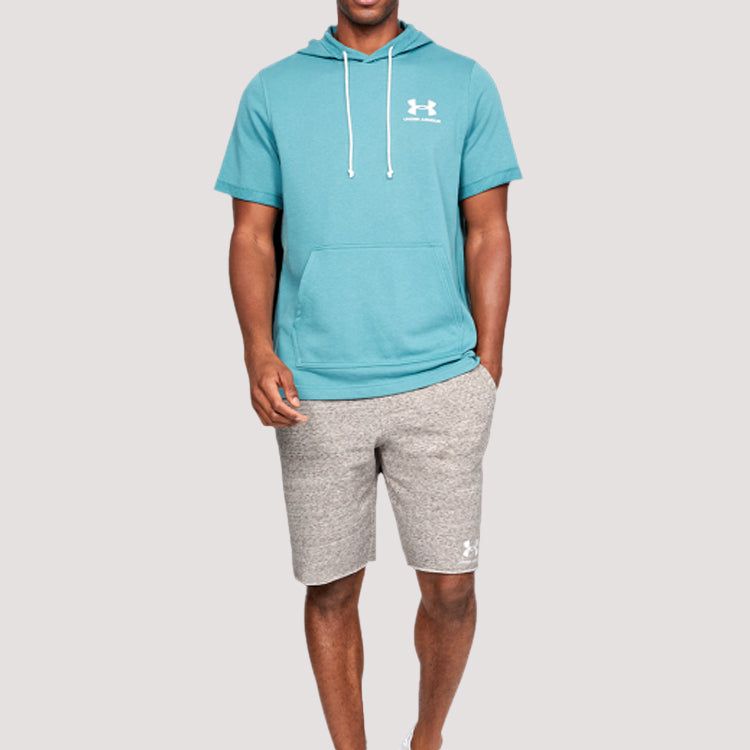 Under Armour Sportstyle Terry Stretch Waist Shorts 'Light Grey' 1329288-112 sold by KicksCrew product image thumbnail 5