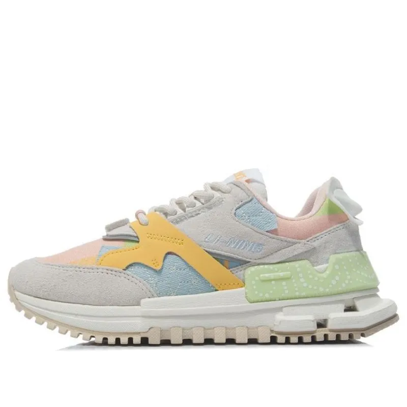 (WMNS) Li-Ning 001 Classic 'Grey Blue Yellow' AGCR122-6 sold by KicksCrew
