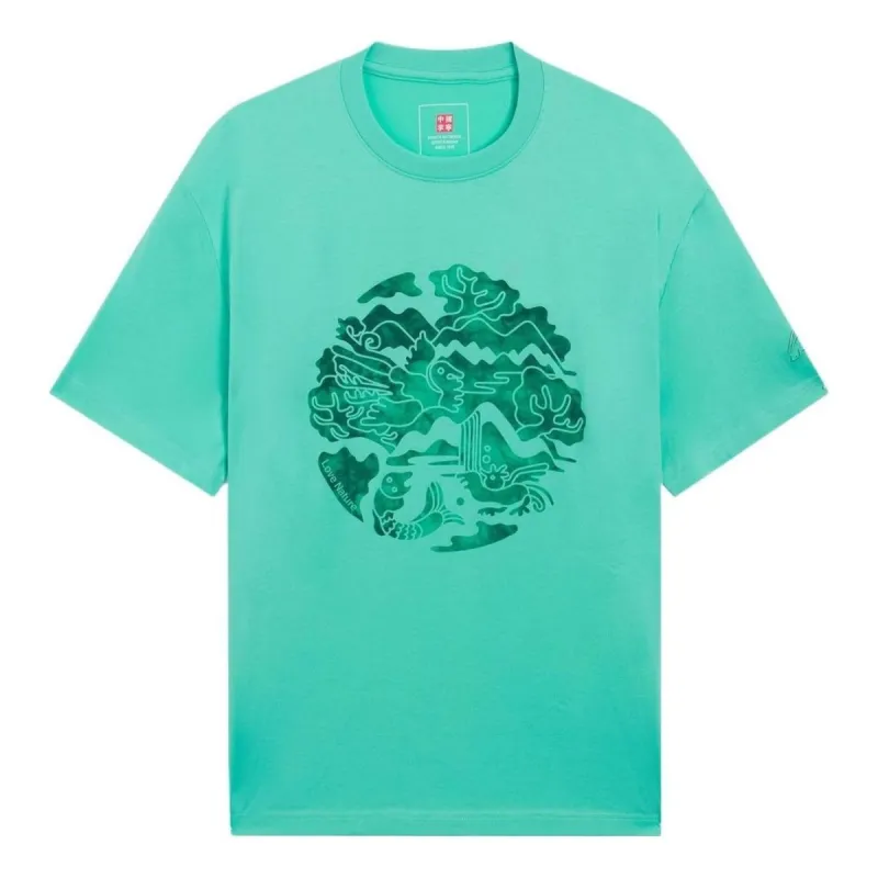 Li-Ning Love Nature Graphic T-shirt 'Mint Green' AHSS167-1 sold by KicksCrew
